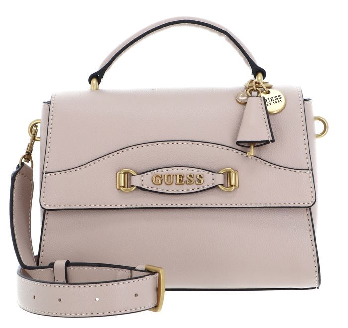 Sac Guess Aldina Noir - Bandoulière Et Poignée Haut, à Rabat, En Polyuréthane Texturé, Neuf Avec étiquettes