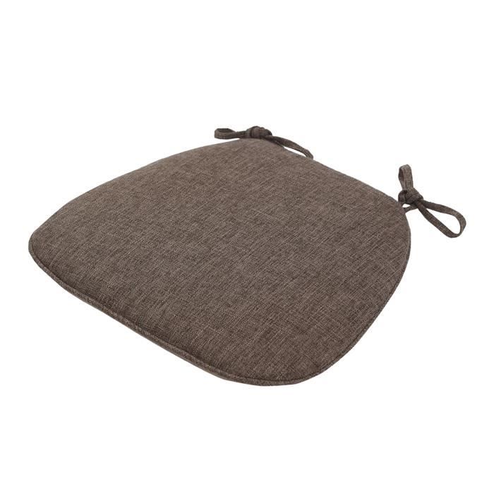 Coussin Chaise Antidérapant EN AyuL - 45x45x5cm Beige Lin Pour Cuisine, Bureau