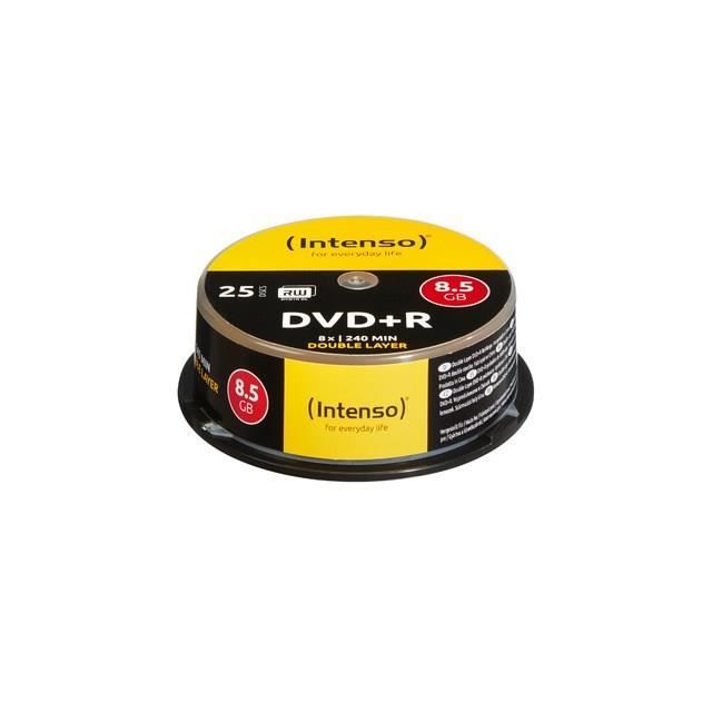 Intenso - DVD+R DL 8.5 Go 8x - Spindle de 25 - Marque INTENSO