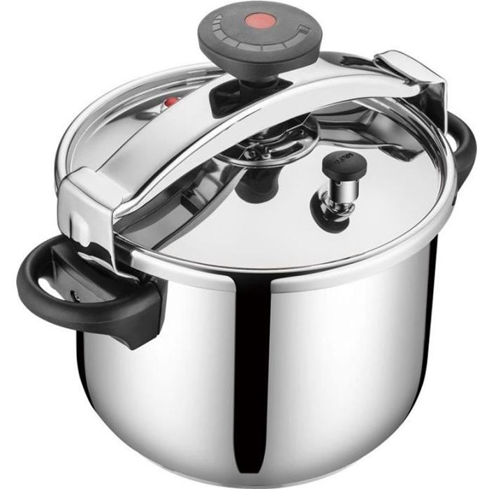 Cocotte minute à étrier 4.5L - KITCHEN MOVE - CSB20-4.5L - Cuve INOX -  Diamètre 20 cm avec panier cuisson vapeur - Cdiscount Maison