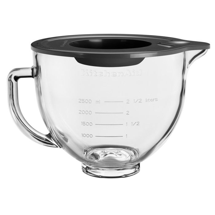 KITCHENAID - Bol en verre 4.7l pour robot pâtissier - 5KSM5GB