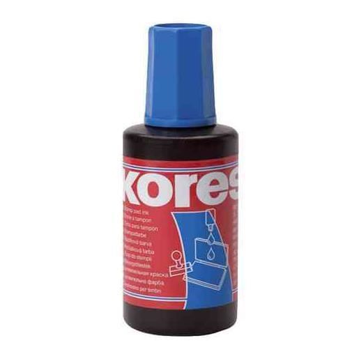 Encre à Tampon Noire KORES 27 Ml - Réf. SF71338 - Neuf