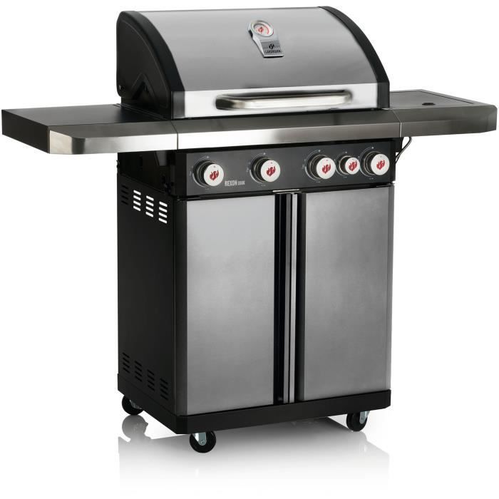 Landmann Rexon Cook 4.1 Inox barbecue gaz 4 feux