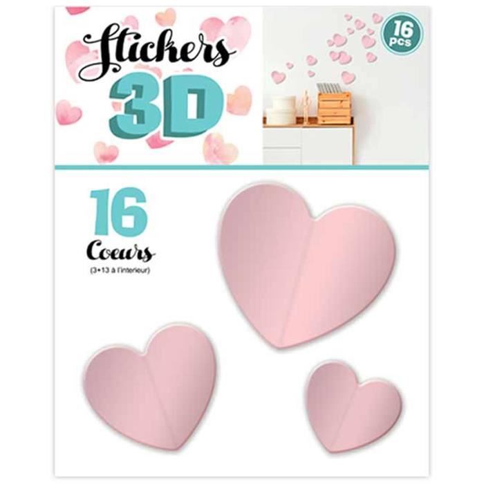 16 Stickers 3d Love Rose Coeurs Planche 30x22 Cm Q8038 Cdiscount Maison 16 Stickers 3d Love Rose Coeurs Planche 30x22 Cm Q8038 Cdiscount Maison