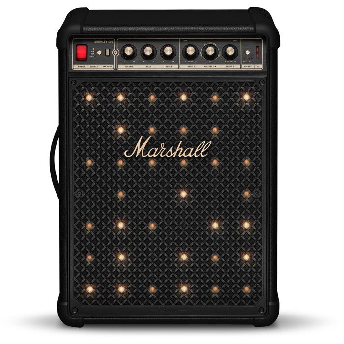 Enceinte sono DJ - MARSHALL - Bromley 450 - Son stéréo 360° - Lumières intégrées - Entrées micro et instrument - Noir