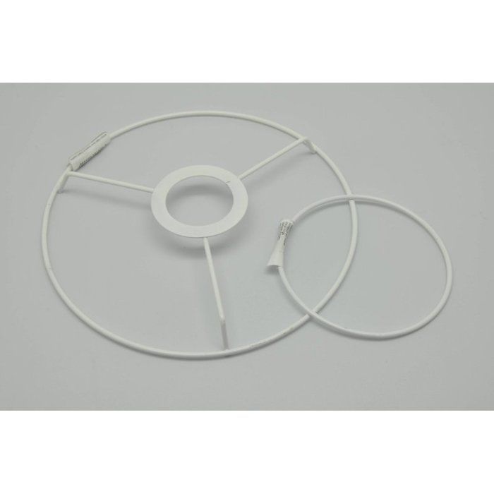 Armature D'abat-jour Conique MegaCrea – 30/35 Cm – Blanc – À Habiller