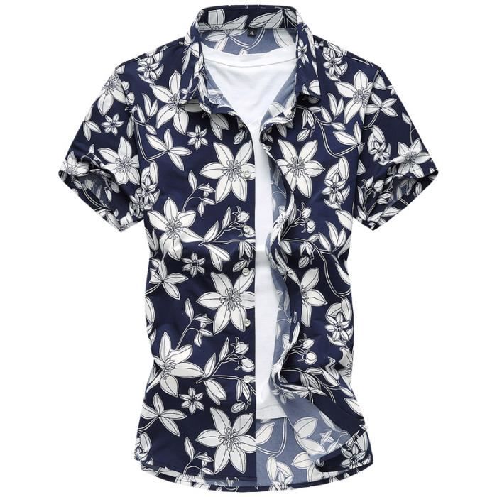 chemise à fleurs homme