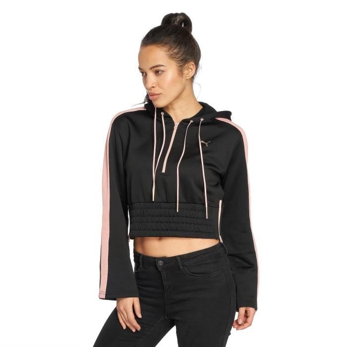 Puma Femme Hauts Sweat Capuche En Point Noir Cdiscount Pret A Porter