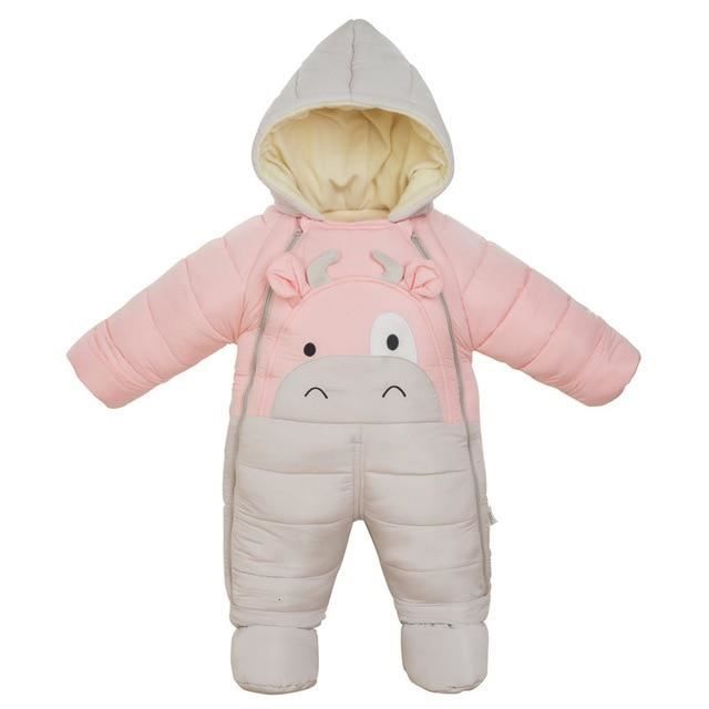 Xcygoods 30 Degres Froid Hiver Chaud Bebe Fille Vetements Nouveau Ne Style Bebe Barboteuses Bebe Garcons Combinaisons Mig Beige Calf Pink Cdiscount Pret A Porter