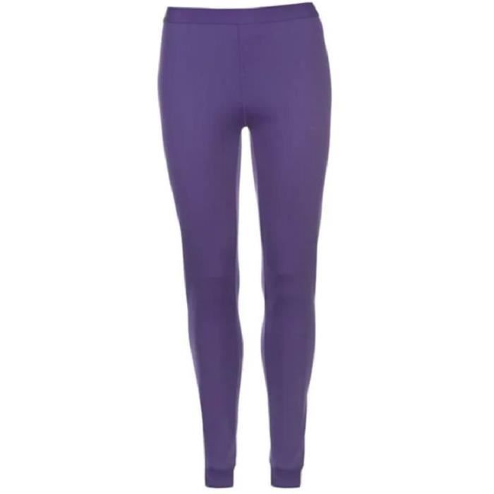 pantalon thermique femme - campri - legging thermique - violet - gamme de température -20 ºc à +20 ºc