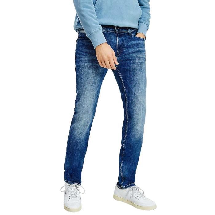 Jean Slim TOMMY HILFIGER Bleu 75% Coton Coupe Slim Taille Standard