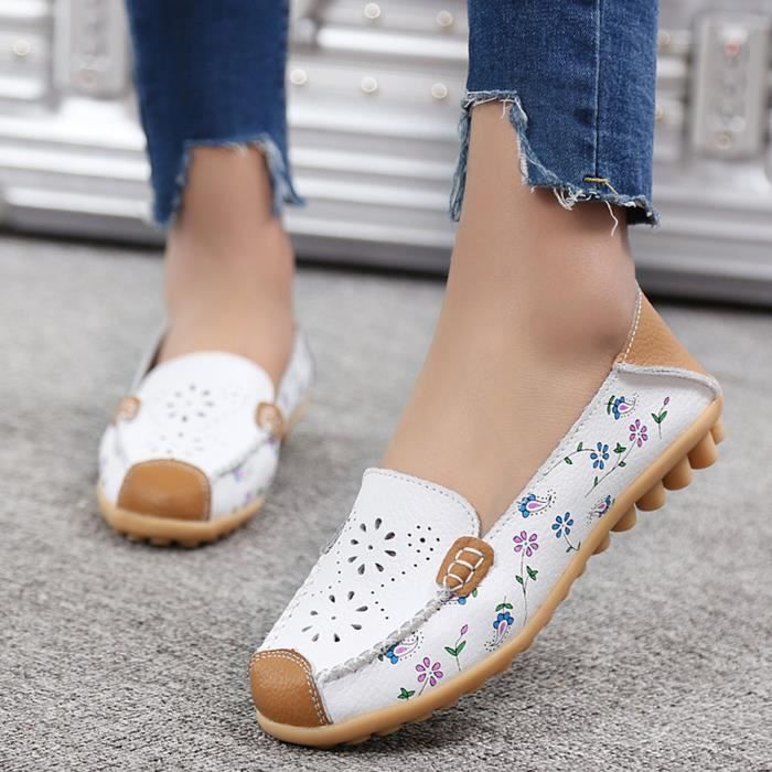 Chaussures Tennis Femme Lands' End - Mocassins Plats à Enfiler - Taille 10 B (US) - Neuf Sans Boîte