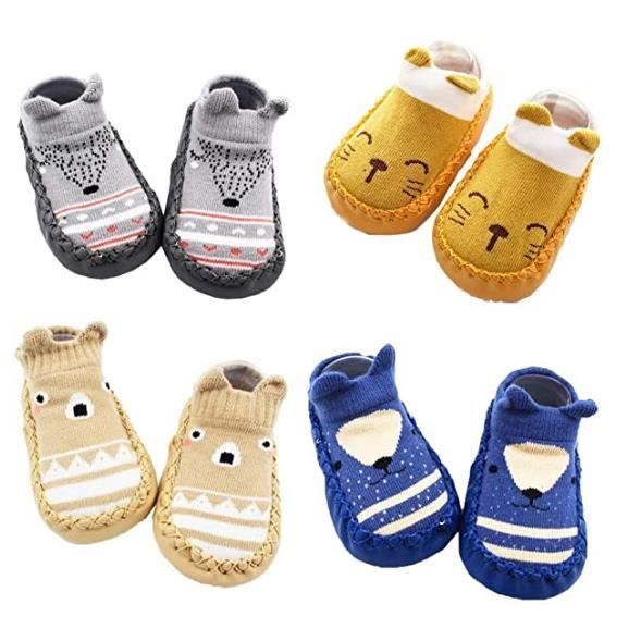 Chaussons-chaussettes enfant antidérapants semelle souple  Panda par C2BB,  spécialiste des chaussures/chaussons/chaussettes pou