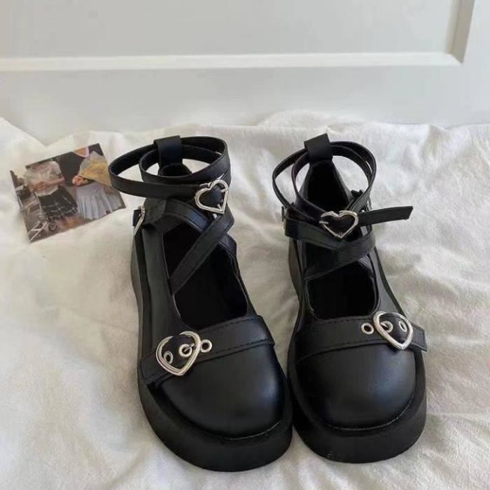 Mocassin Femme Chaussures Mary Jane plateforme confortables