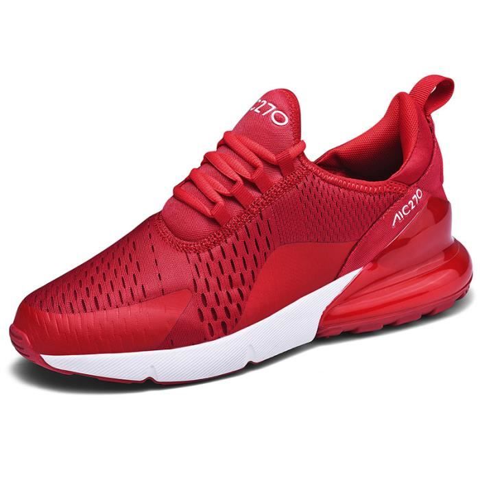 INSFITY Baskets Mode Respirante Homme-Femme INSFITY - Rouge - Chaussures Sport Confortable