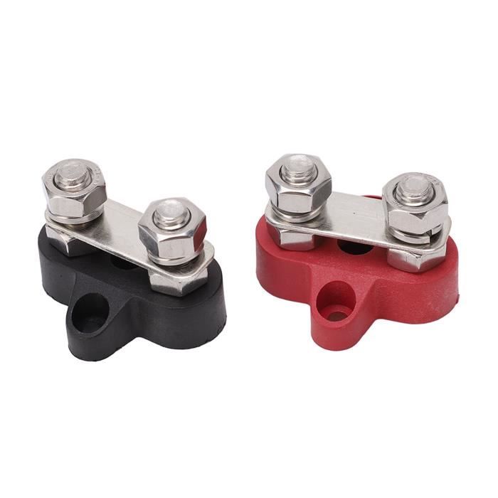 Connecteurs De Borne Batterie Universels – Positif/négatif, Pour Câbles 0/2/4 Et 8/10 Gauge