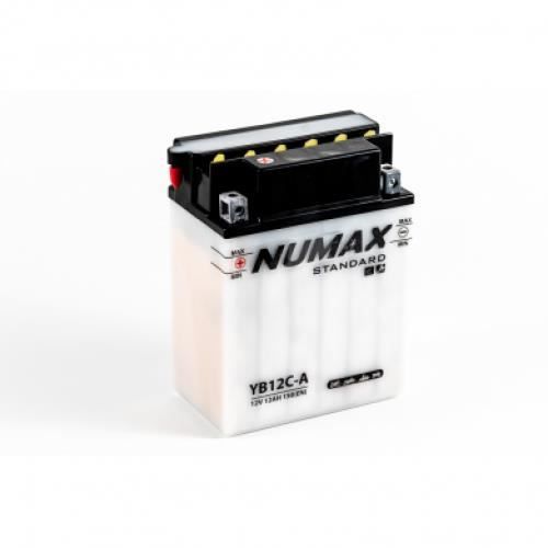 Batterie moto Numax Standard avec pack acide YB12C-A 12V 12Ah 150A