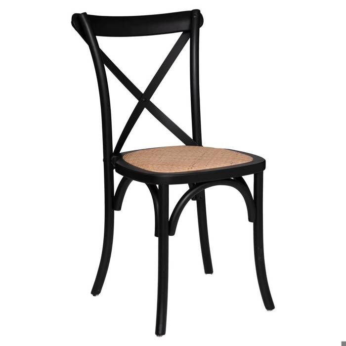 Chaise bistrot Isak hêtre noir - Atmosphera Créateur dintérieur