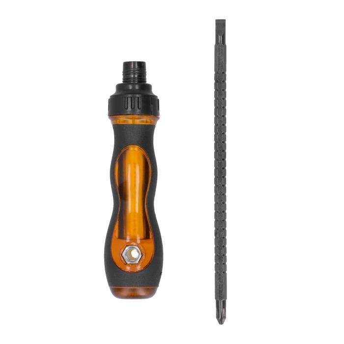MACHOMAN RSSD215 Tournevis à Cliquet Spirale Rotative Haute Vitesse - 14 En 1