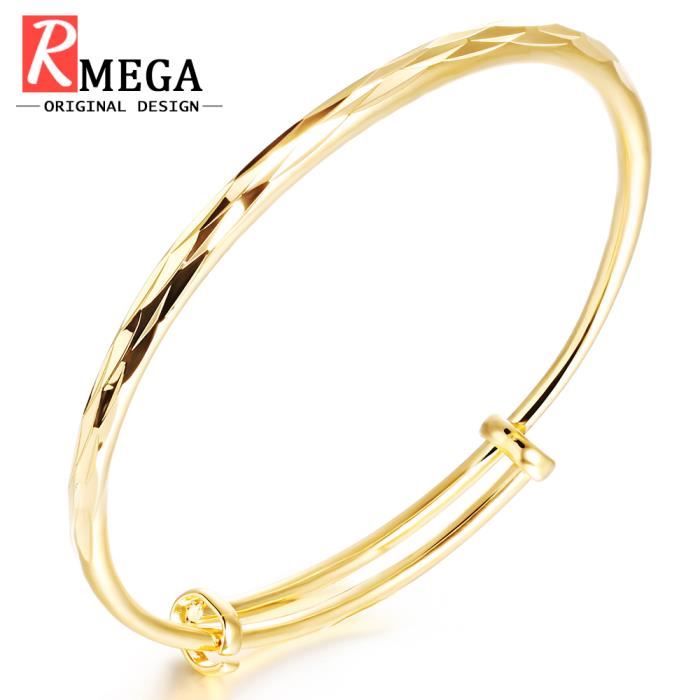 Rmega Bracelet Argent Femme Bracelet Femme De Luxe En Or 18 Carats Personnalite Ajustable Cadeau Pour La Fete Des Meres Bijoux Pou Or 18 Carats Achat Vente Bracelet Gourmette Rmega Bracelet