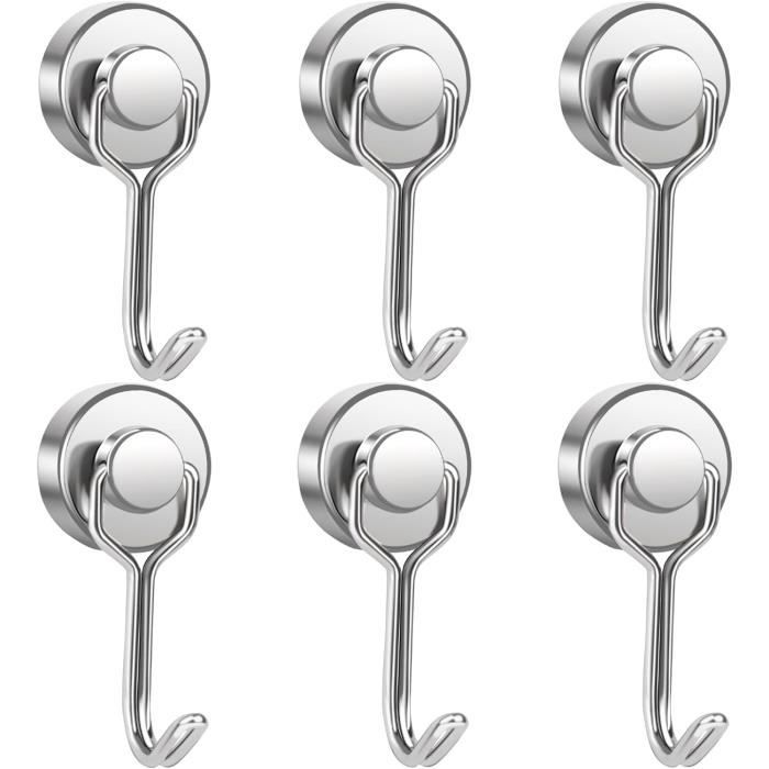 6 Aimants Pour Rideaux 20 Mm - Puissants, Anti-Corrosion - Pour Rideaux De Douche, Draperies - Installation Facile - 2