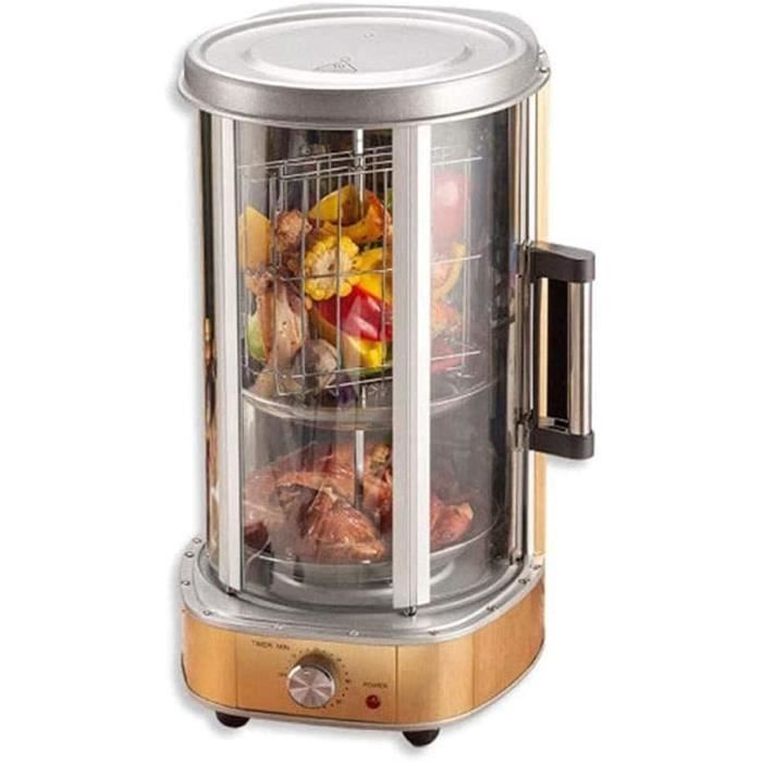 Gril à Kebab Vertical Électrique 3000W ROTYIX - Machine à Doner Gyros Professionnelle En Inox - 5