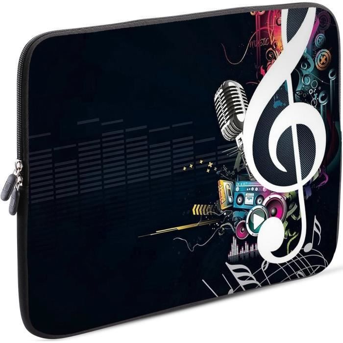 Housse De Transport En Néoprène Pour PC Portable 11" à 12,5" - Avec Poignée Et Double Zip - 4