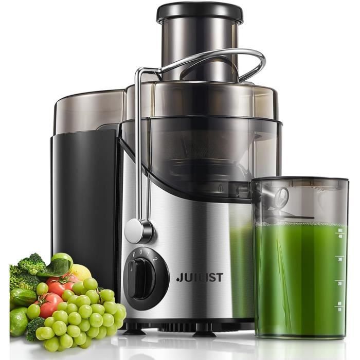 Centrifugeuse Extracteur De Jus Twinzee 850W - Large Goulotte 75mm, 2 Vitesses, Facile à Nettoyer Pour Jus Healthy