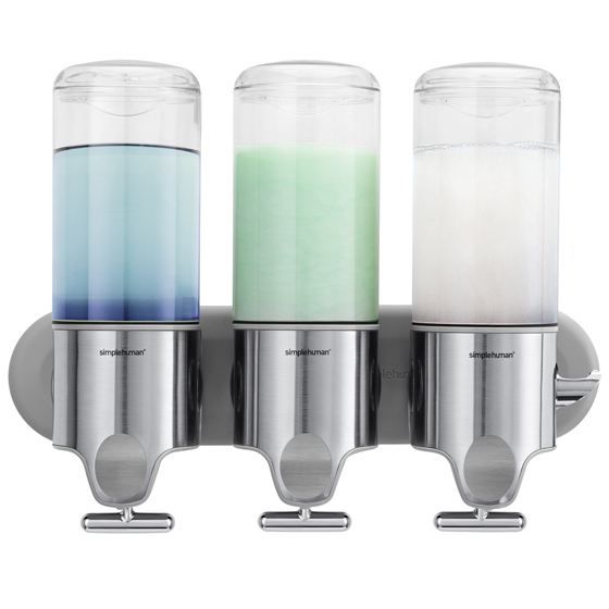 Distributeur Savon Shampoing TRIO Salle de Bain