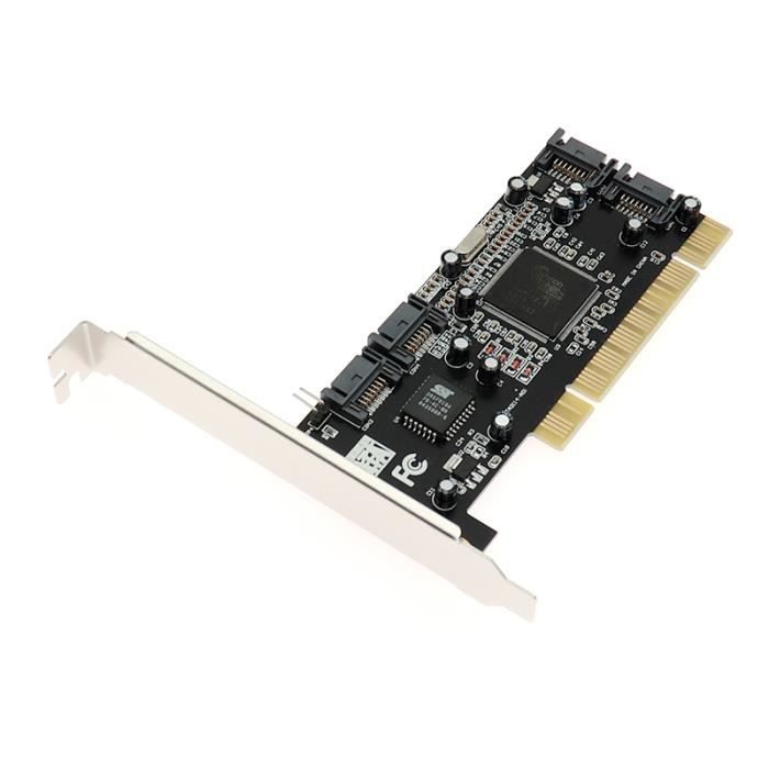 Carte Dextension Sata Pci 4 Ports Carte Raid Pci Contrôleur Sata Carte De Conversion Sata Pci Adapter Pci À Sata Pour Bureau –