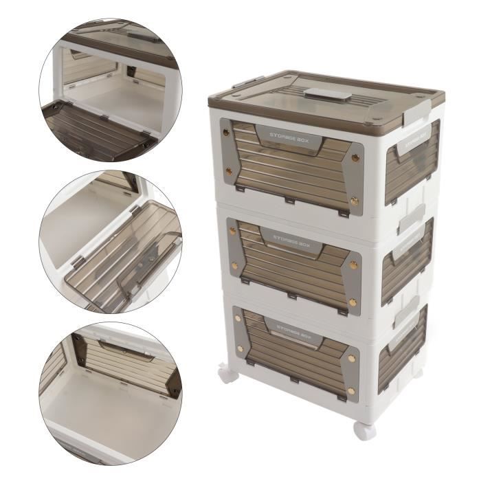 Boîtes De Rangement Empilables 32 Litres - Lot De 6, En Polypropylène Rouge, Pour Alimentaire Et Stockage
