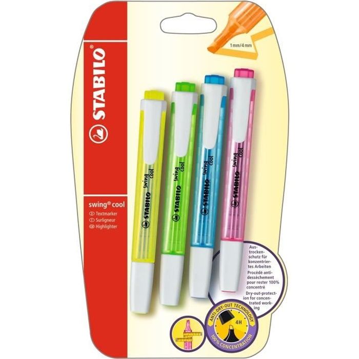 STABILO Boss Original Pastel Lot De 10 Surligneurs Brume De Lilas