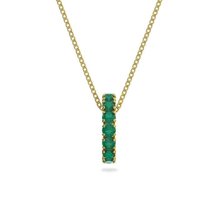 Collier femme - SWAROVSKI - Collier Swarovski Exalta doré vert