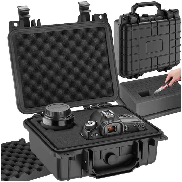 TECTAKE Valise Etanche pour Appareil Photo