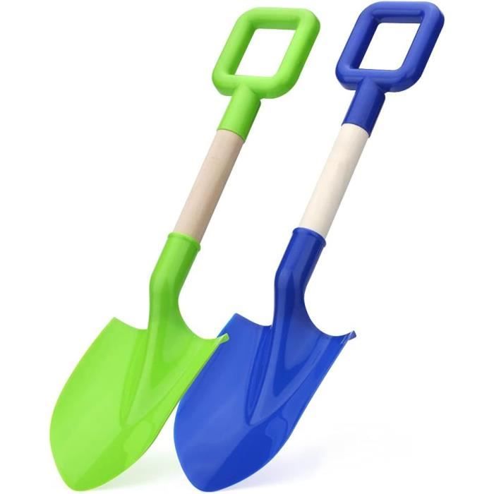 Lot De 2 Pelles Tamis Pour Plage – Acier Inoxydable Et Plastique – 27.5 Cm – Pour Ramasser Coquillages, Tamiser Sable – Jouet Plage Et Outil Cuisine