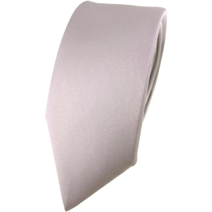 Cravate Fine JEMYGINS Pour Homme - 6cm De Large, Polyester, Coloris Uni