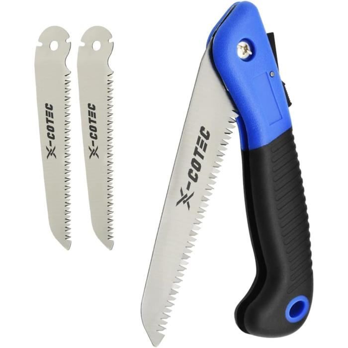 Scie Pliante Sharp Multifonction – Bois, Camping – Lame Fine 32 Dents – Manche Bois