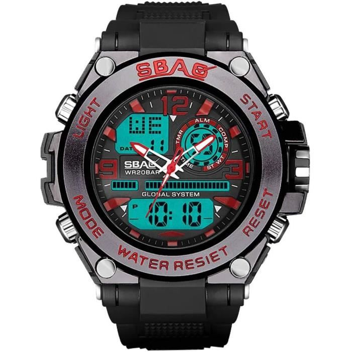 Montre Numérique Tactique Pour Hommes, Chronomètre Militaire, étanche