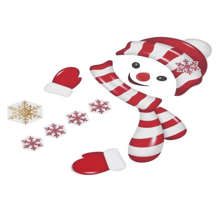 Autocollants De Décoration De Noël Pour Porte/frigo - Lot De 9, 13, 19 Ou 27 Pièces, PVC, étanches