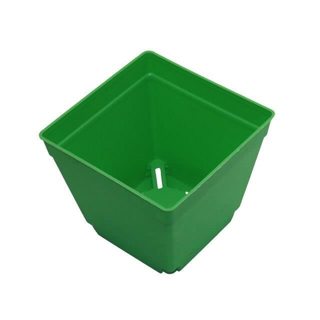Soucoupes Pour Pots De Fleurs Carrées - Lot De 10, 15x15 Cm, Résine Noire, Résistante à La Chaleur