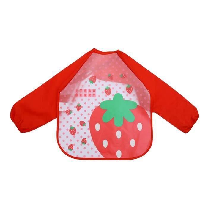 Kid Art Smock Tablier uni pour enfants Imprimé Artiste Peinture Tabliers Blouse à manches longues, jaune, 4-8 ans