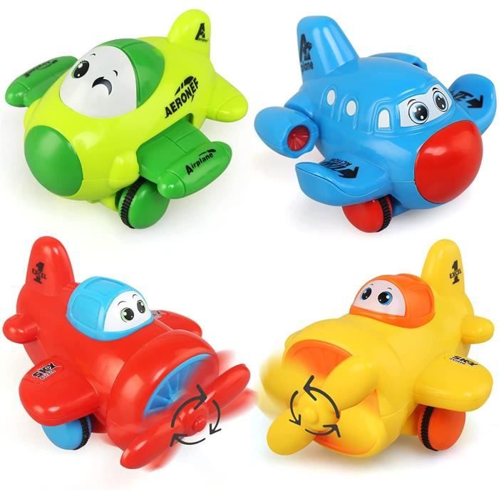 Voiture de jouet d'avion de dessin animé, mini ensemble de jeu d'avion
