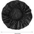 2 pièces bonnet de sommeil en satin, bonnet de nuit avec élastique à large bande, grand soie bonnet de cheveux, bonnet de cou[976]-1