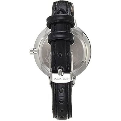Montre Femme Nine West Neuve Avec étiquettes - Forme Fleur, Rouge/noir, Strass - Vintage 90's
