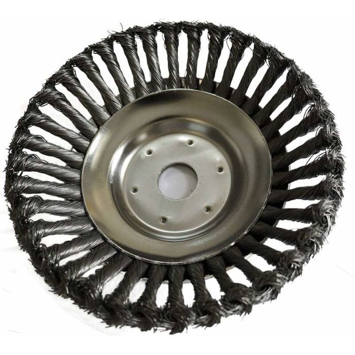 ADEFOL Tête De Brosse à Désherber Pour Débroussailleuse - 25.4mm X 200mm, Acier Tressé, Universelle