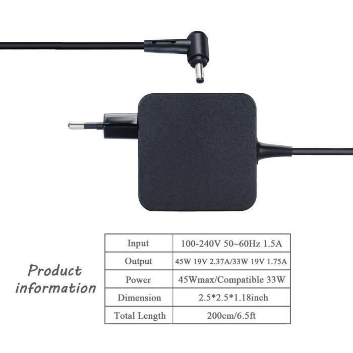Chargeur / Alimentation Asus EXA0901XH - 19V 2.1A 40W - FRANCE / TVA