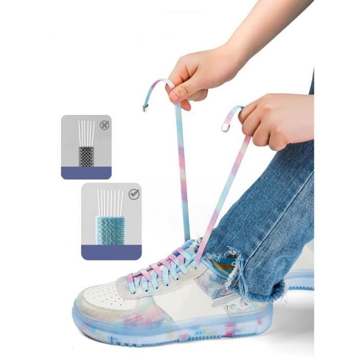 Lot De 8 Lacets élastiques En Silicone Sans Nœud - Multicolores, Imperméables Pour Baskets Adultes/enfants