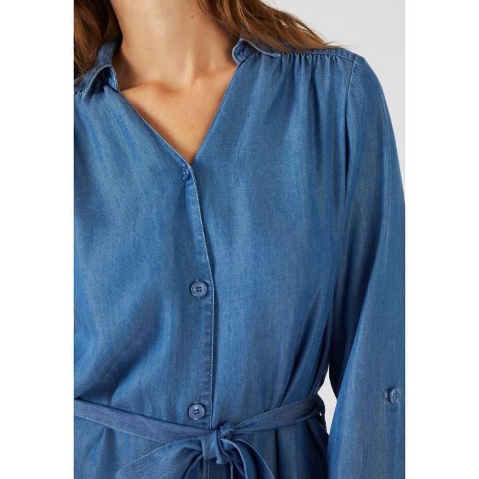 Bottillons Damart En Cuir Bleu Denim - Taille 37 - Fermeture Scratch, Talon 3 Cm - Neuf Avec Boîte