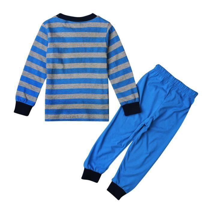 Nyeemya Lot De 2 Pantalons Pyjama Enfant Imprimés - Jogging Été Décontracté Garçon Fille