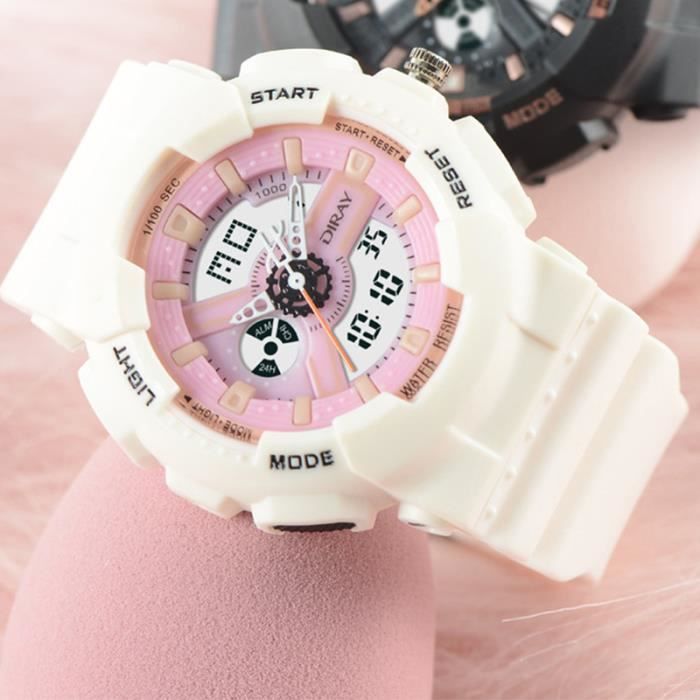 Montre LED électronique – Pack De 2 Montres Unisexes, Bracelet Ajustable, écran Digital Clair